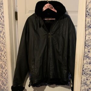 Men's Black Leather Jacket